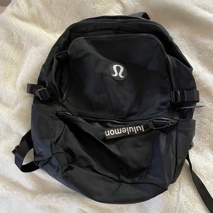 LULU LEMON BLACK BACKPACK